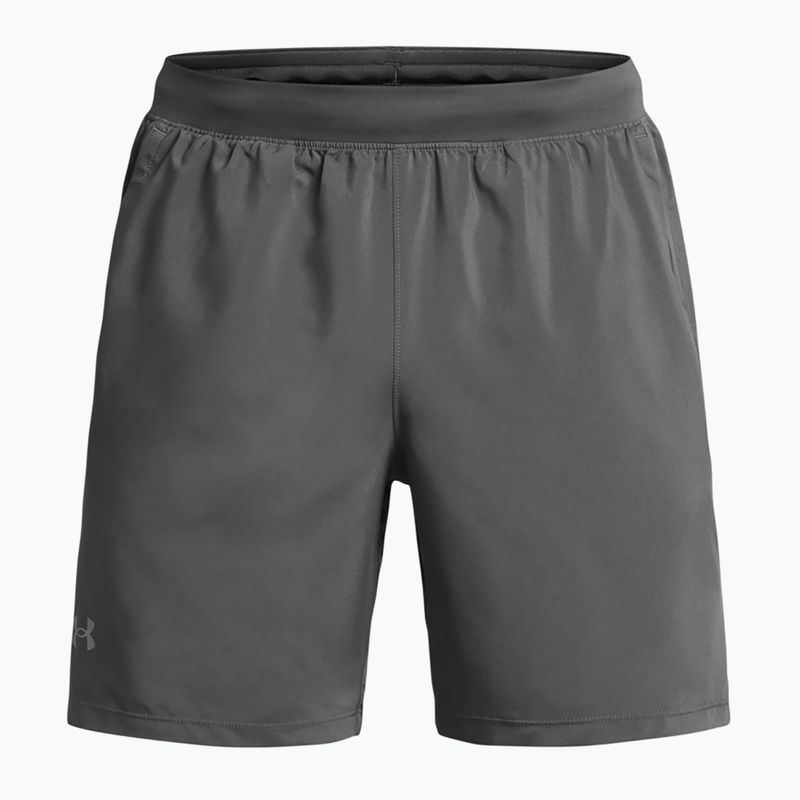 Men's Under Armour Launch 7" castlerock/castlerock/ reflective running shorts 6