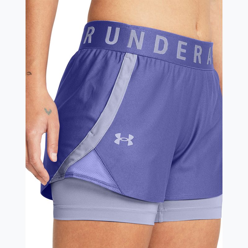 Under Armour Play Up 2-In-1 starlight/celeste/celeste women's training shorts 4