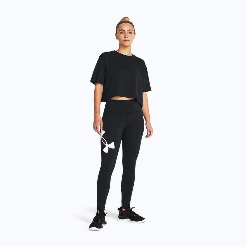 Under Armour Campus black/white women's leggings 2