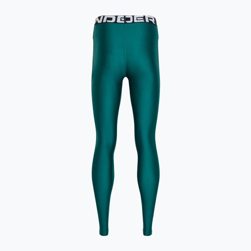 Under Armour women's leggings HG Authentics hydro teal/white 6