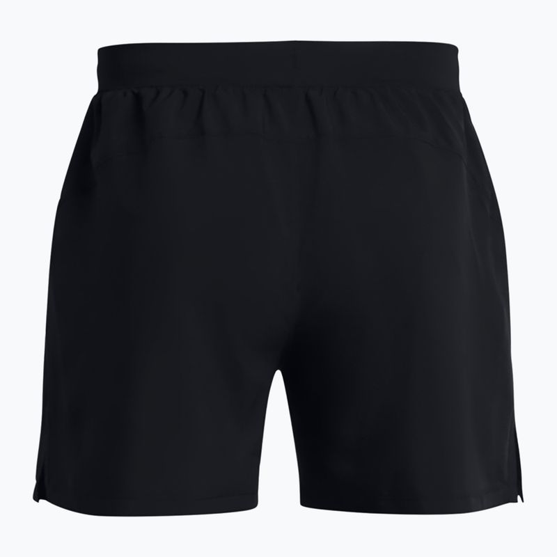 Men's Under Armour Lanch 5" running shorts Unlined black / black / reflective 7