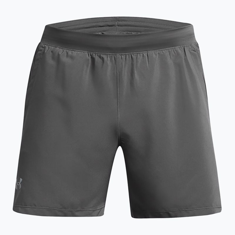 Men's Under Armour Launch 5" castlerock/castlerock/ reflective running shorts