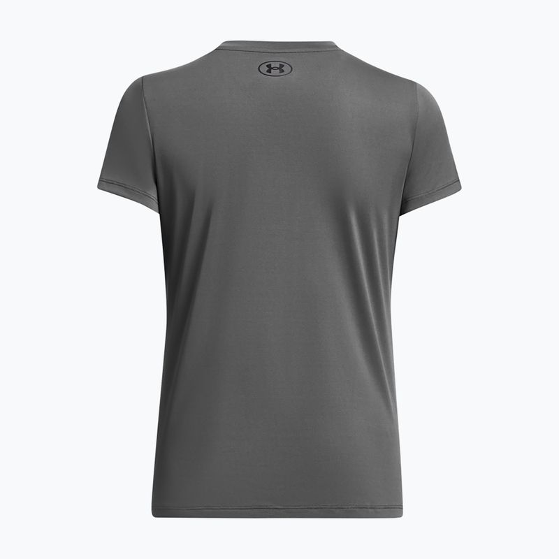 Women's training shirt Under Armour Tech SSV Solid castlerock/black 2