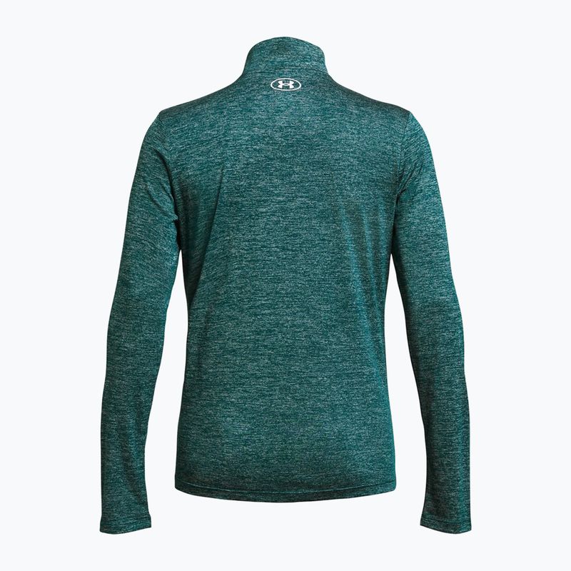 Women's Under Armour Tech 1/2 Zip-Twist hydro teal/white sweatshirt 7