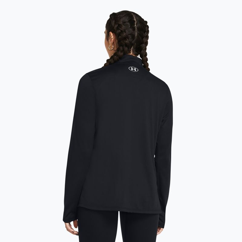 Women's sweatshirt Under Armour Tech 1/2 Zip Solid black / white 2