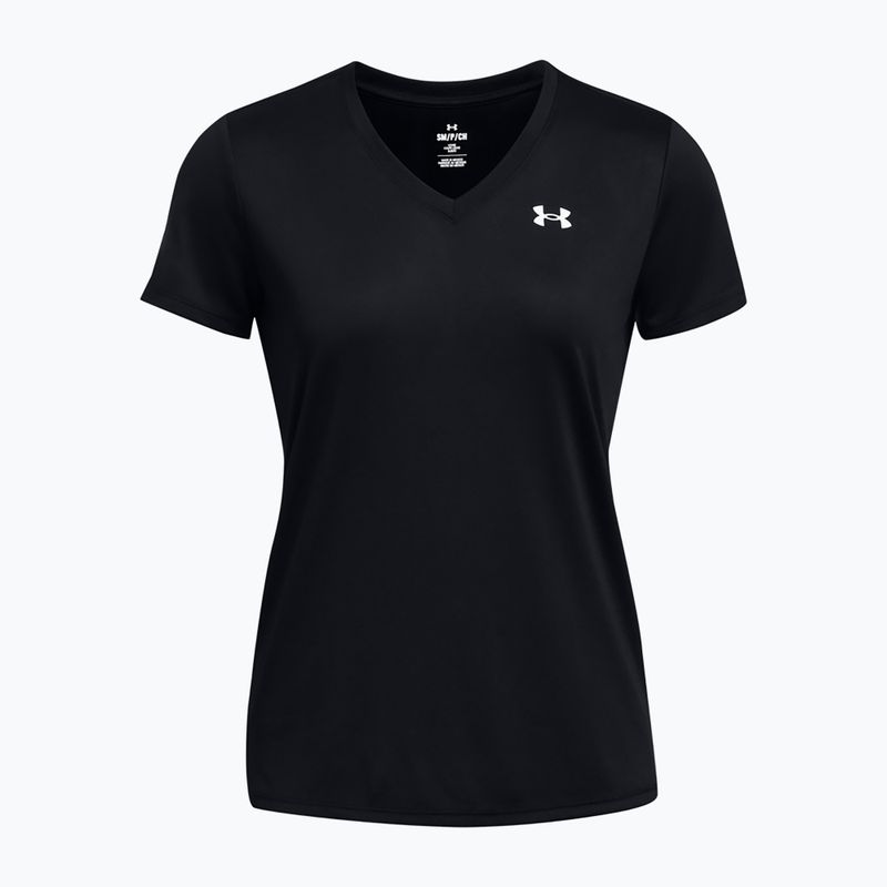 Women's training shirt Under Armour Tech SSV Solid black/white