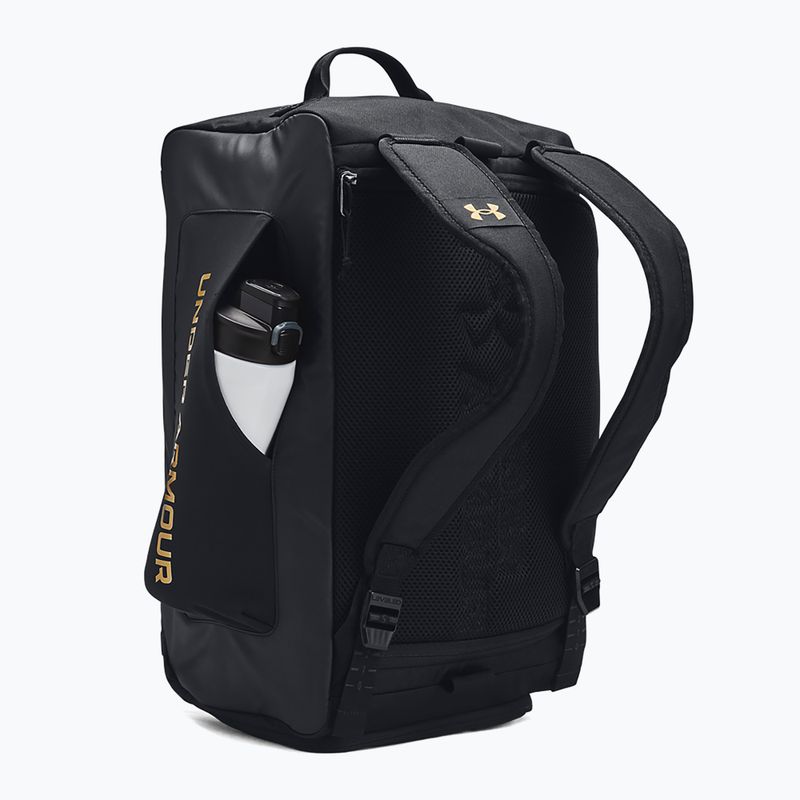 Training bag Under Armour Contain Duo 40 l black/metallic gold 3