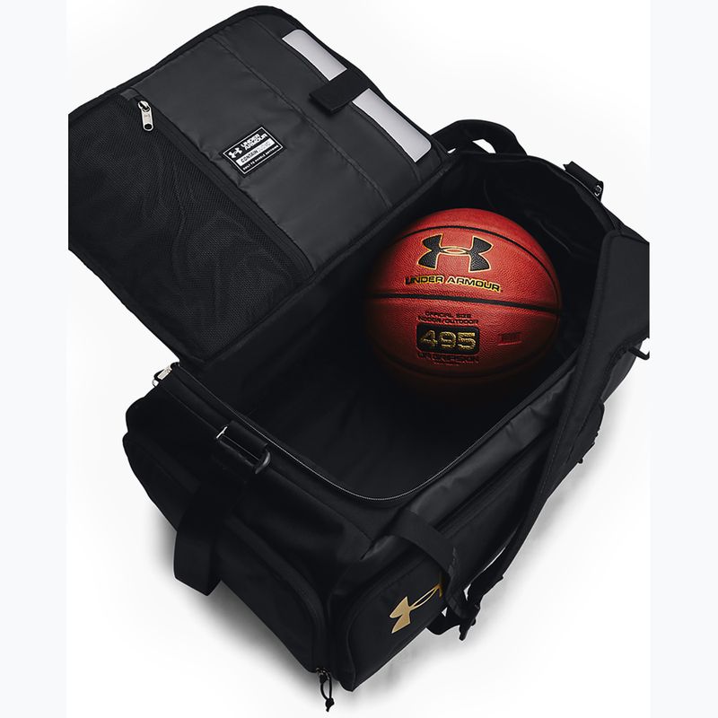 Under Armour Contain Duo 50 l training bag black/metallic gold 4