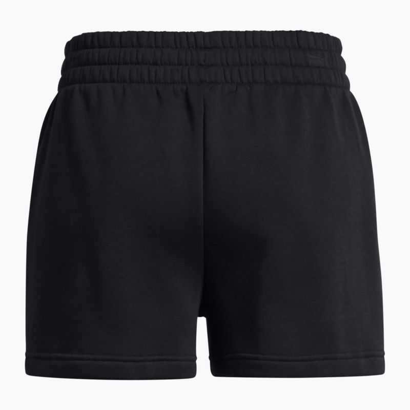 Under Armour Rival Fleece women's training shorts black/white 6
