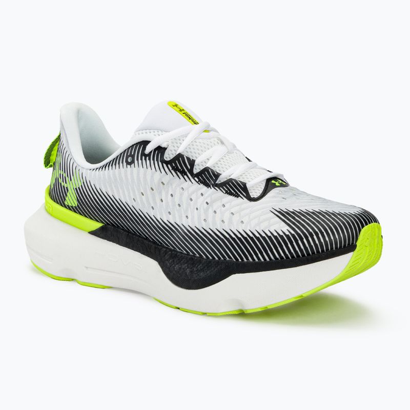 Under Armour Infinite Pro men's running shoes white/black/high vis yellow