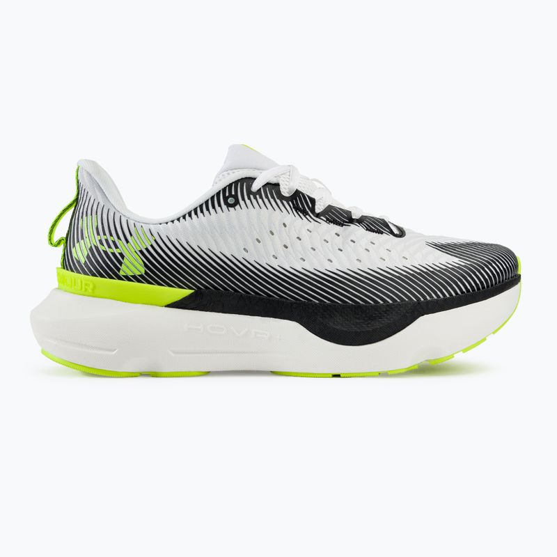 Under Armour Infinite Pro men's running shoes white/black/high vis yellow 2