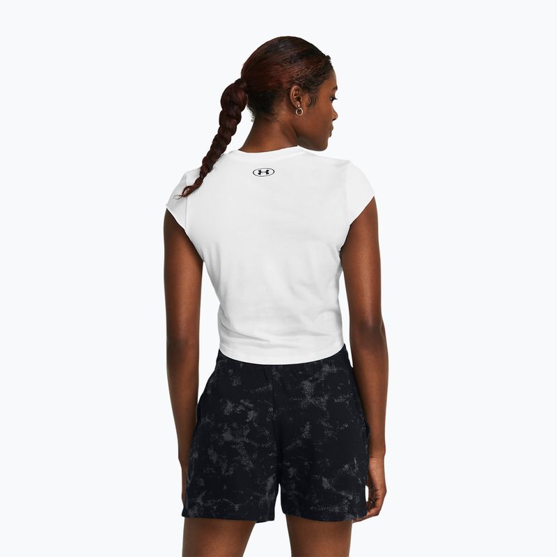 Women's training longsleeve Under Armour Project Underground Cap white/black 2