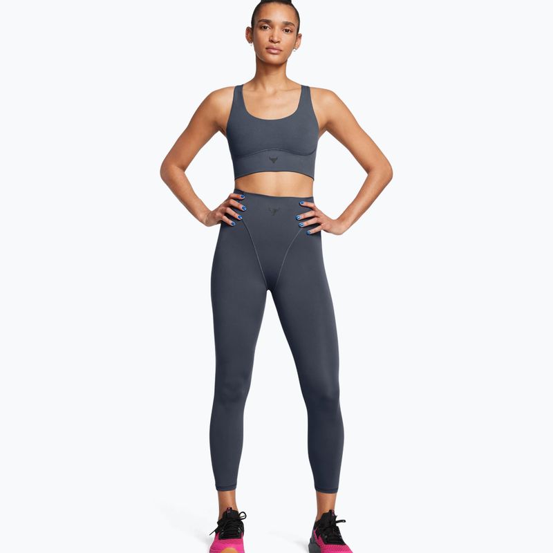 Under Armour Project Rock LG Grind Ankle Leg downpour gray/black women's training leggings 2