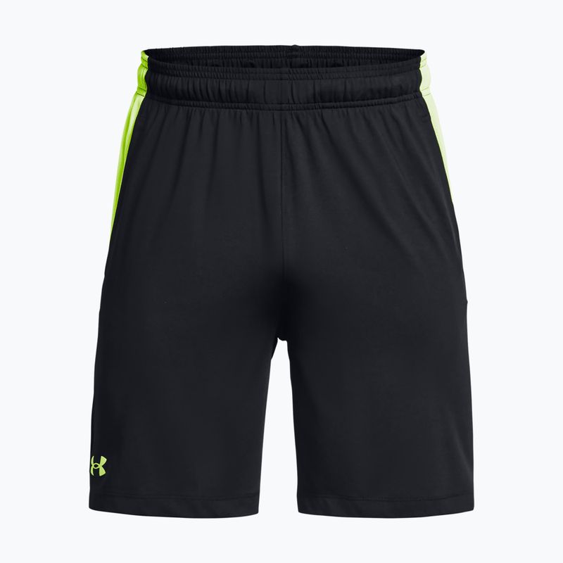 Under Armour Tech Vent men's training shorts black/high-vis yellow/high-vis yellow 5