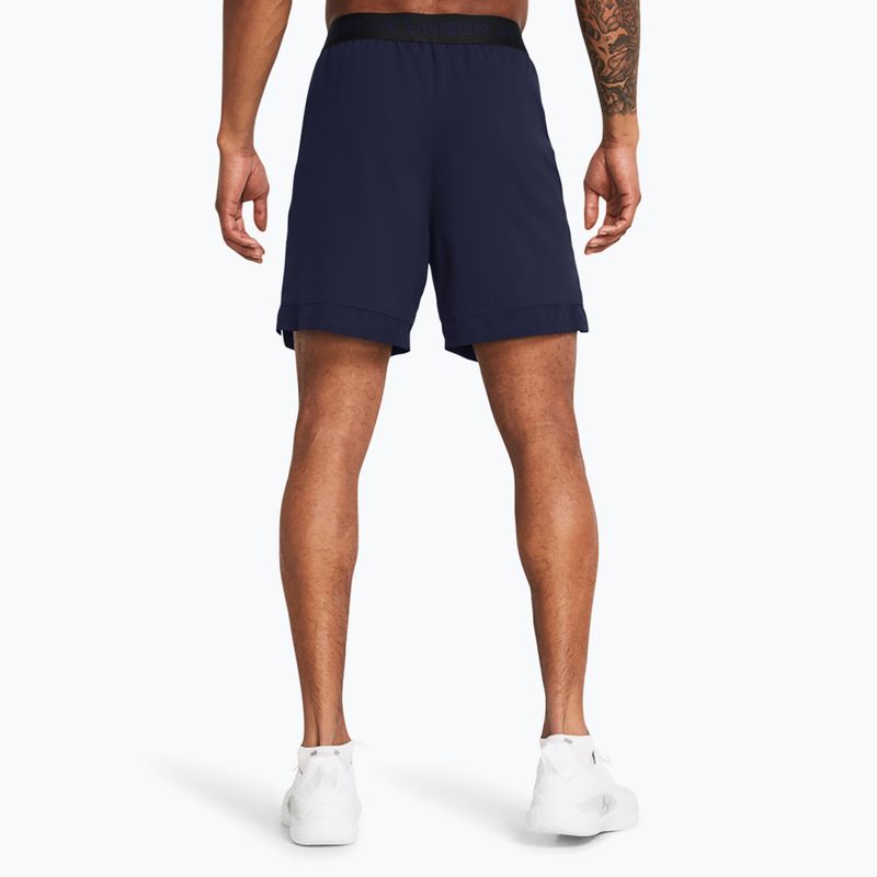 Under Armour men's training shorts UA Vanish Woven 6in midnight navy/mod gray 3