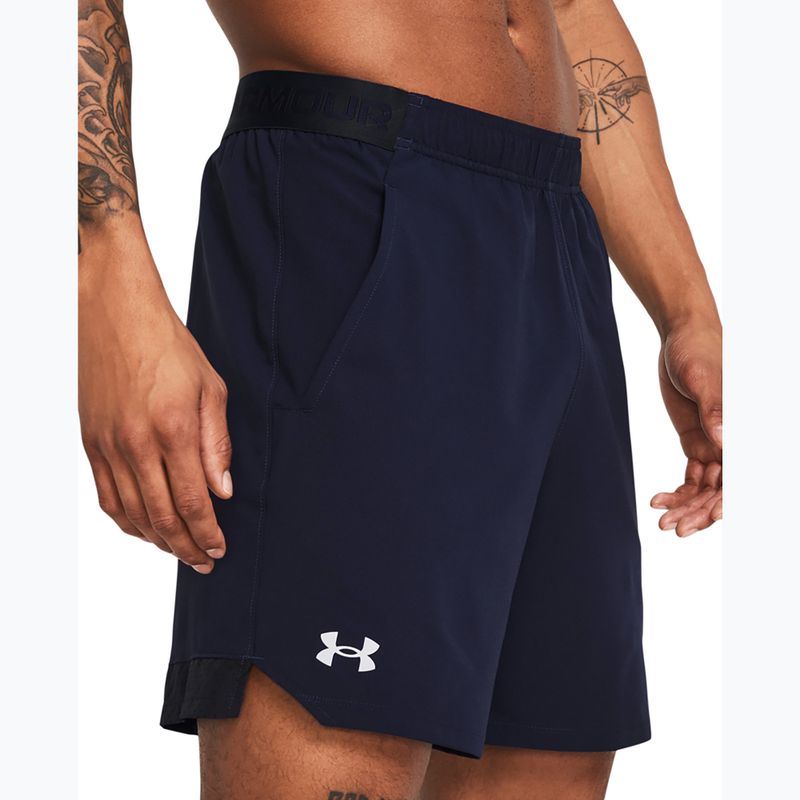 Under Armour men's training shorts UA Vanish Woven 6in midnight navy/mod gray 4