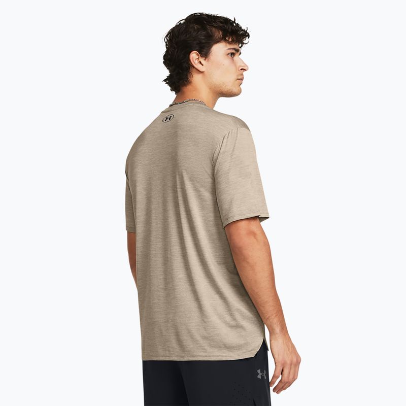 Under Armour Tech Vent men's training shirt timberwolf taupe/black 2