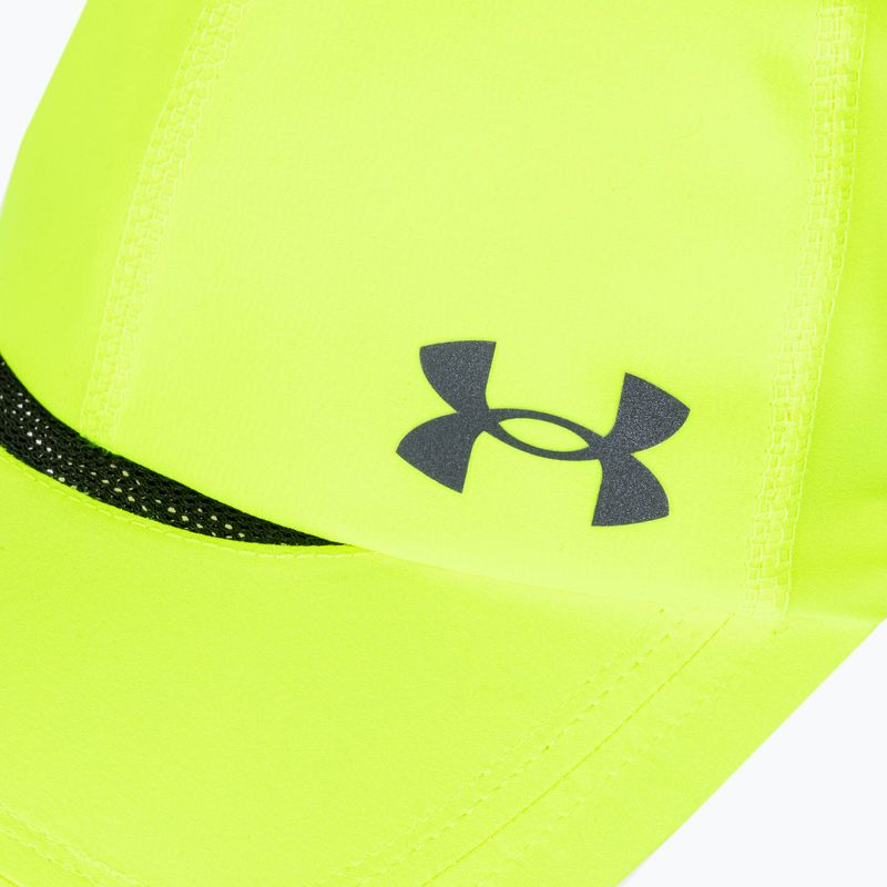 Under Armour men's Iso_Chill Launch Adj high-vis yellow/black/reflective baseball cap 3