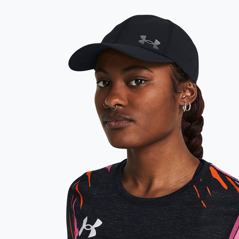 Women's baseball cap Under Armour Iso-Chill Launch black/black/reflective 6