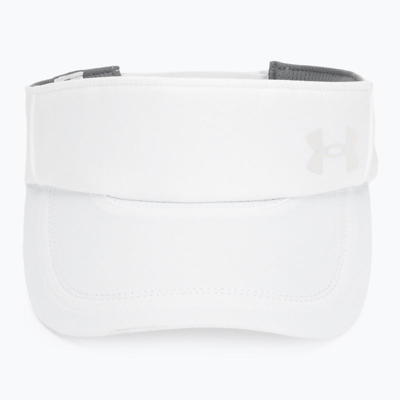 Women's running visor Under Armour Launch white/black/distant gray 2