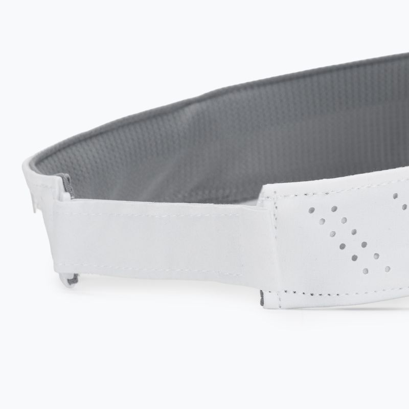 Women's running visor Under Armour Launch white/black/distant gray 4