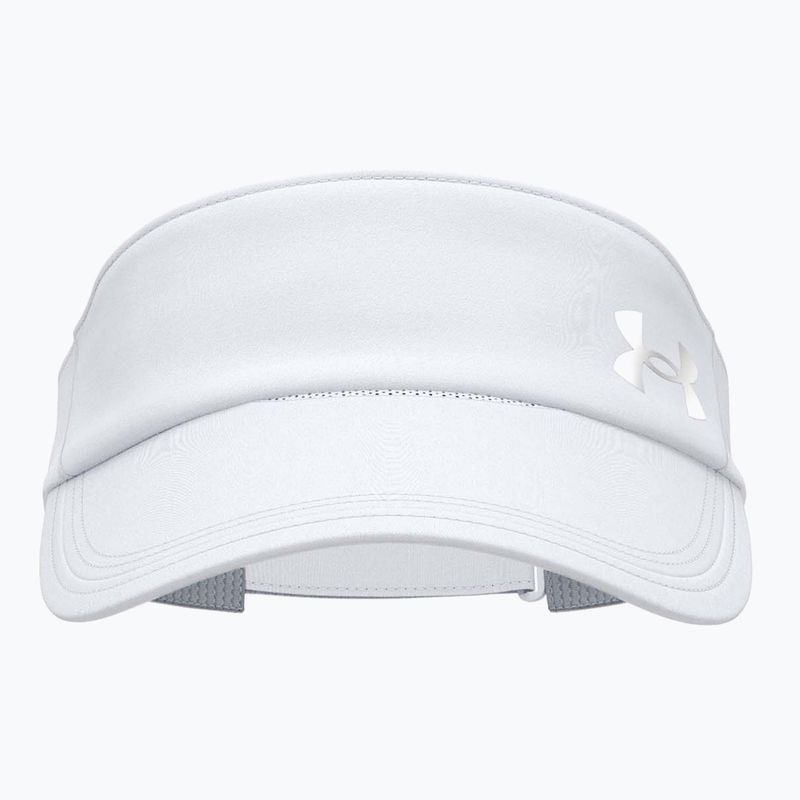 Women's running visor Under Armour Launch white/black/distant gray