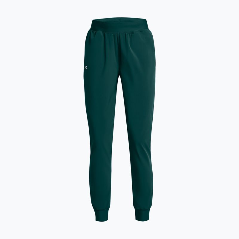 Under Armour Sport High Rise Woven hydro teal/white women's training trousers 5