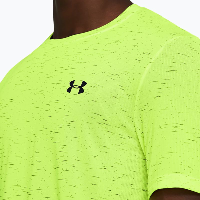 Men's Under Armour Vanish Seamless high-vis yellow/black T-shirt 3