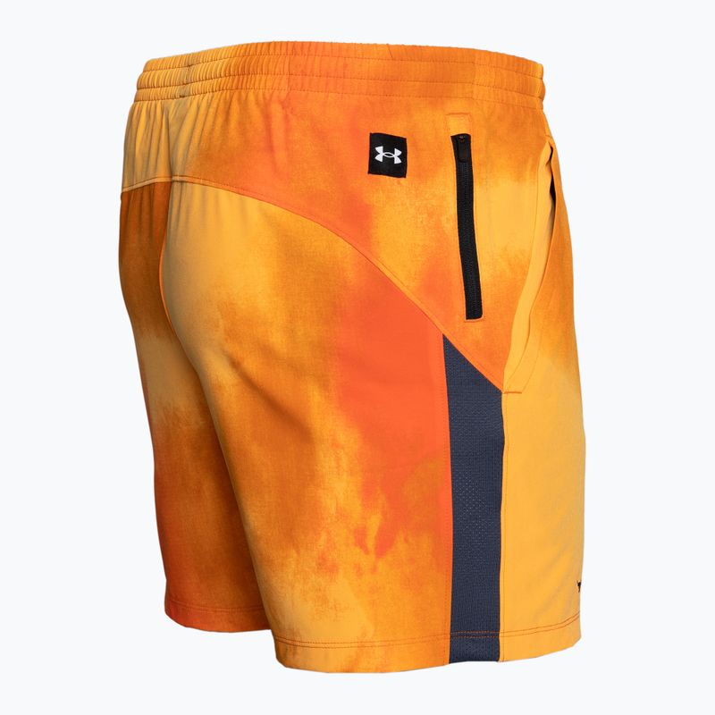 Under Armour Project Rock Ultimate 5" PT men's training shorts atomic/team orange/black 3