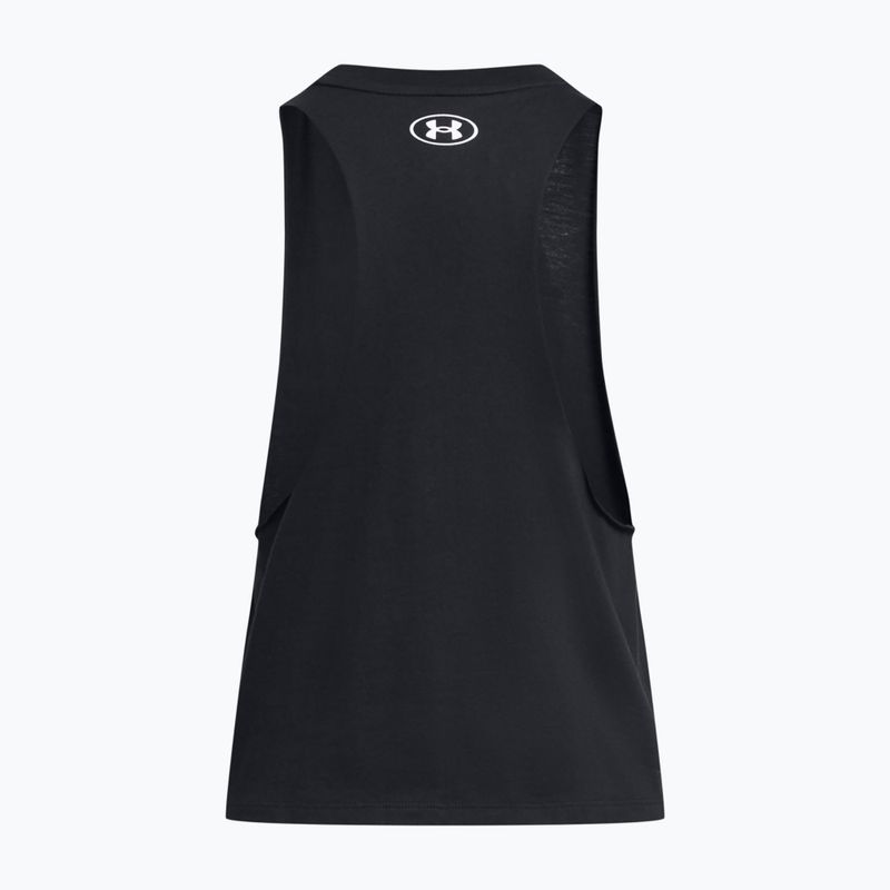 Under Armour Project Rock Neon Flame Tank black/black women's training tank top 4