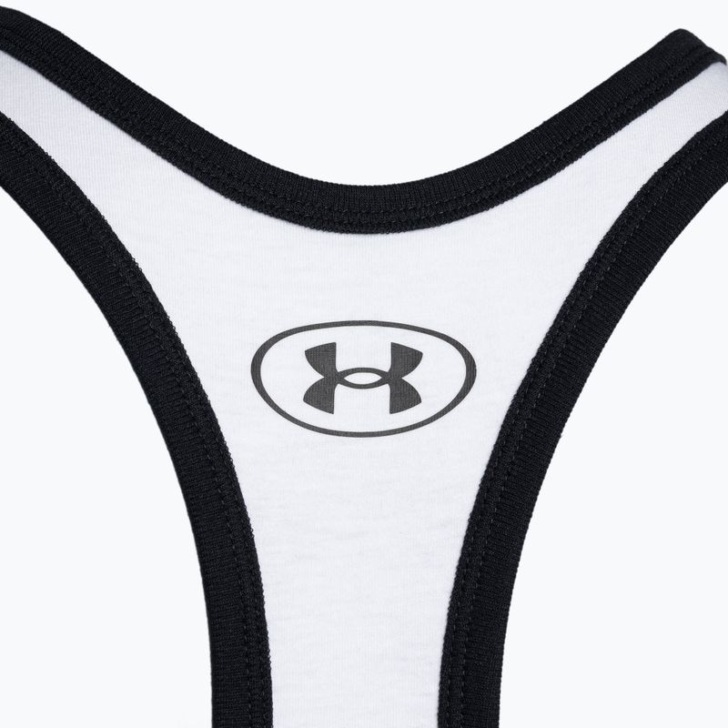 Under Armour Project Rock Get To Work Tank white/black/phoenix fire men's training tank top 4