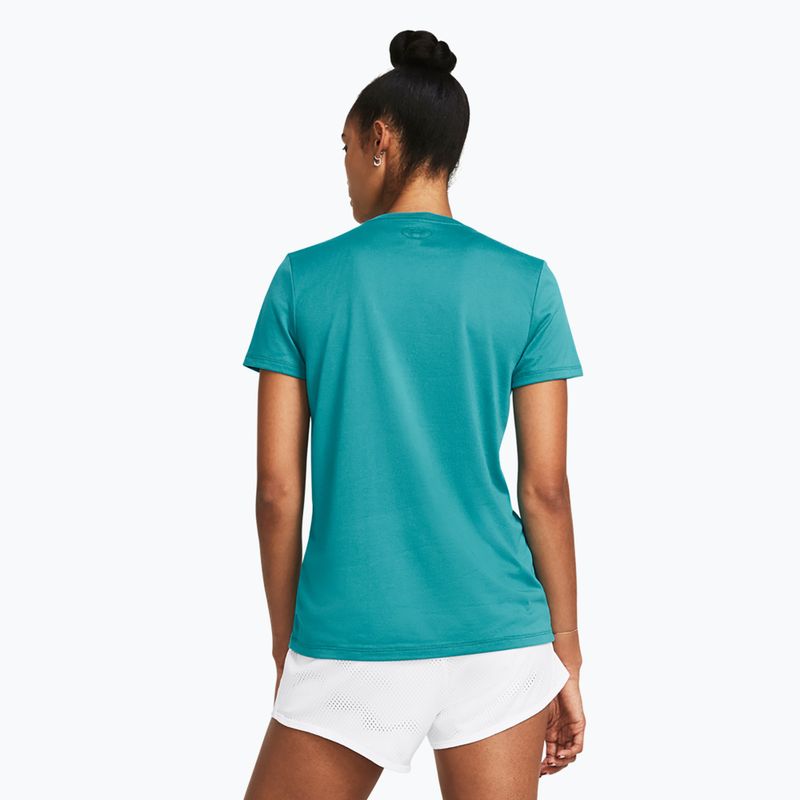 Under Armour Tech BL HD circuit teal/coastal teal women's training t-shirt 2