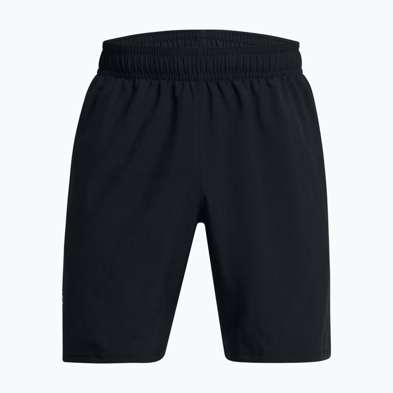 Men's Under Armour Woven Wdmk training shorts black/high-vis yellow 5