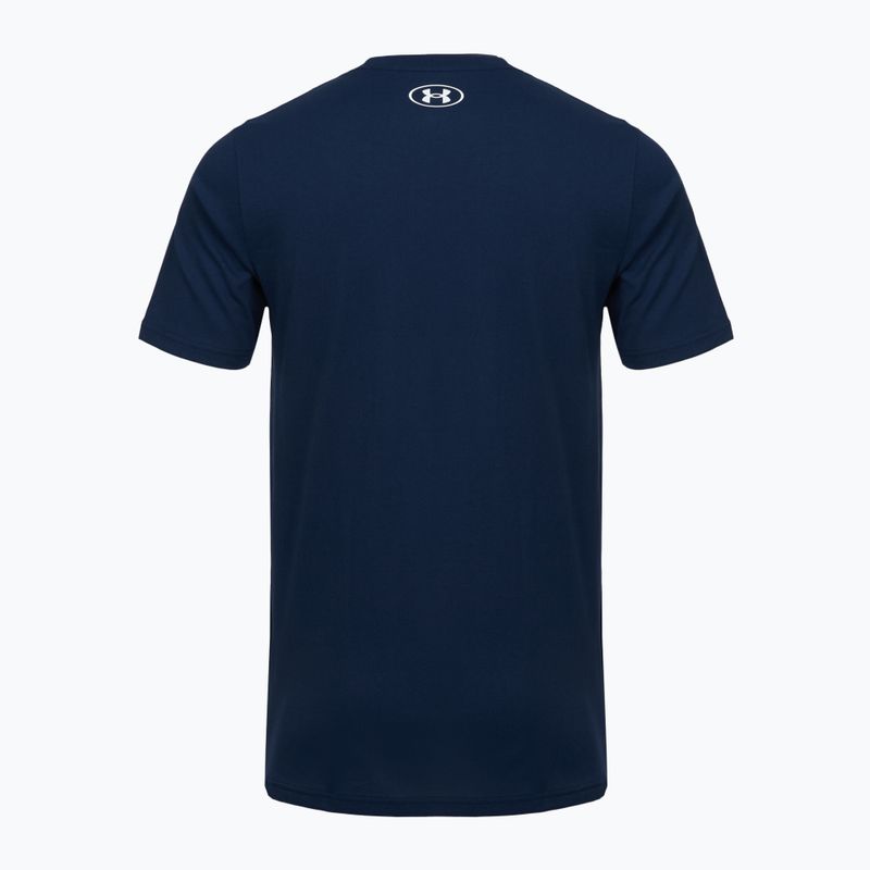 Men's training T-shirt Under Armour Sportstyle Logo Update academy/white 4