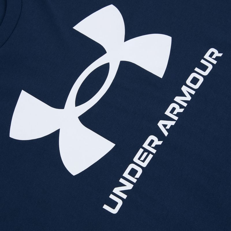 Men's training T-shirt Under Armour Sportstyle Logo Update academy/white 5