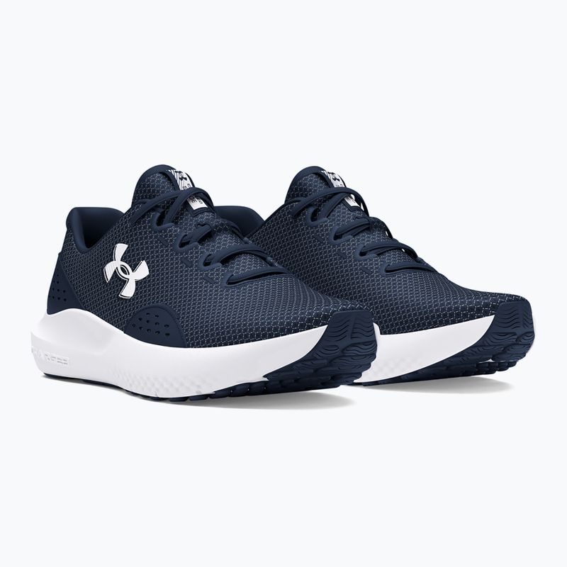 Under Armour Charged Surge 4 academy/academy/white men's running shoes 3