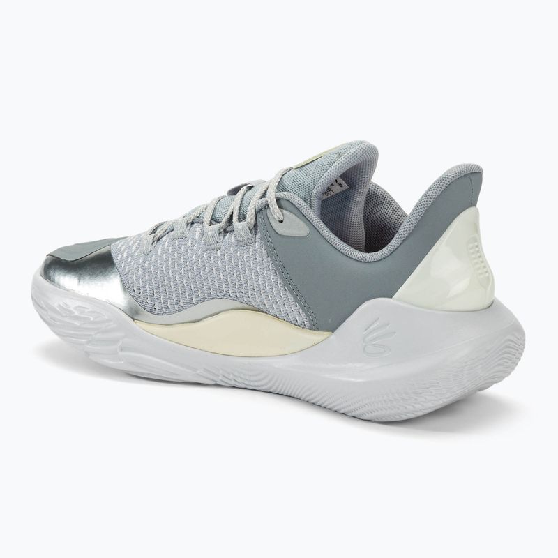 Under Armour Curry 11 YW halo basketball shoes gray/steel/white clay 3