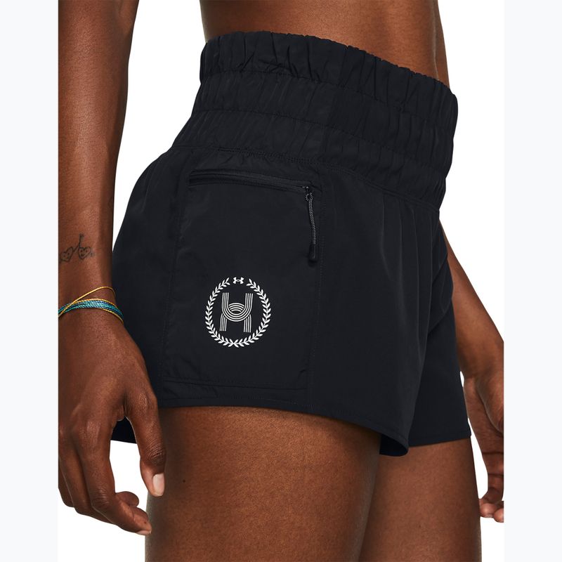 Under Armour Run Anywhere women's running shorts black/black/white 4