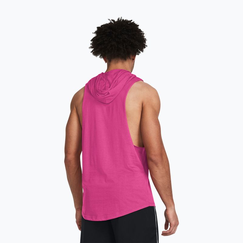 Men's Under Armour Project Rock Rents Due HD astro pink/black training longsleeve 2