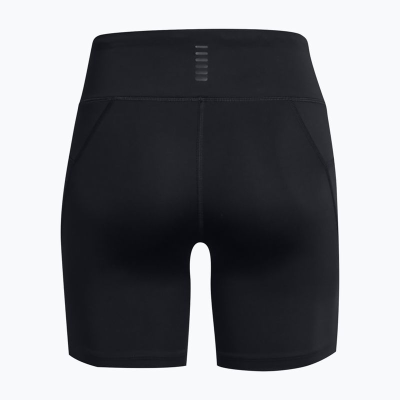 Under Armour Launch 6" women's running shorts black/black/reflective 2