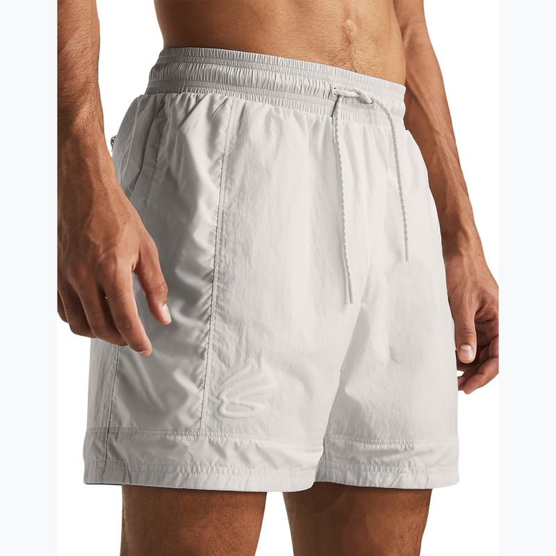 Men's basketball shorts Under Armour Curry Woen Short white clay/white clay/white clay