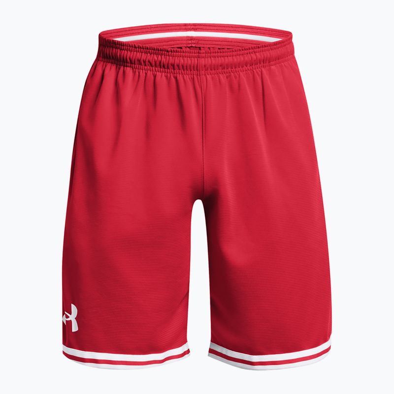 Under Armour men's 10" basketball shorts Perimeter Short red/white