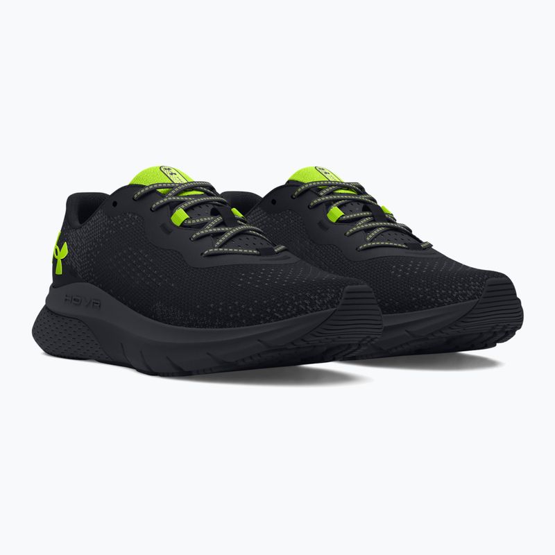 Under Armour Hovr Turbulence 2 men's running shoes black/black/high vis yellow 7