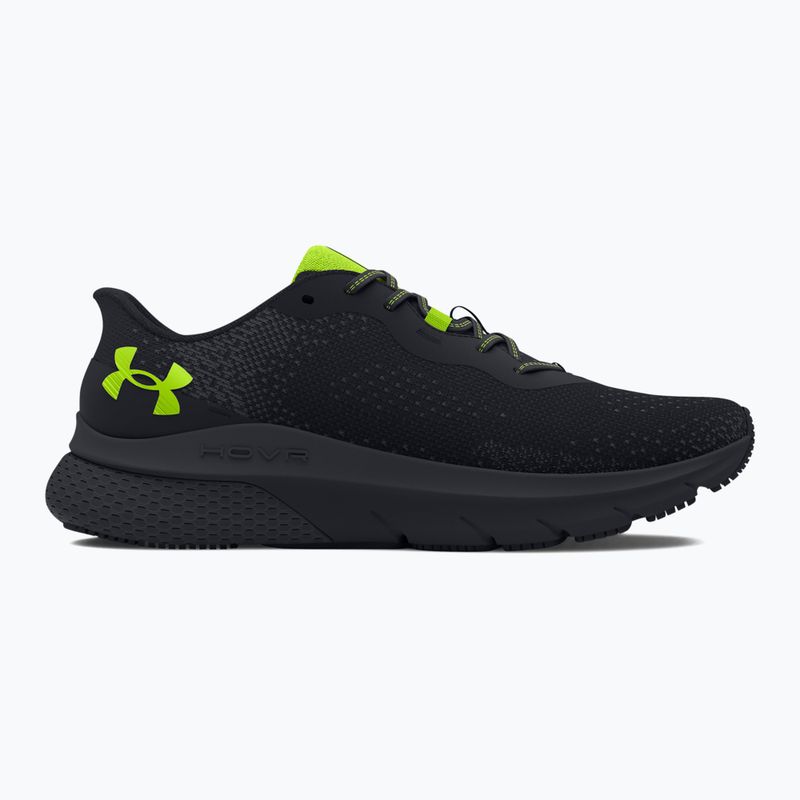 Under Armour Hovr Turbulence 2 men's running shoes black/black/high vis yellow 8