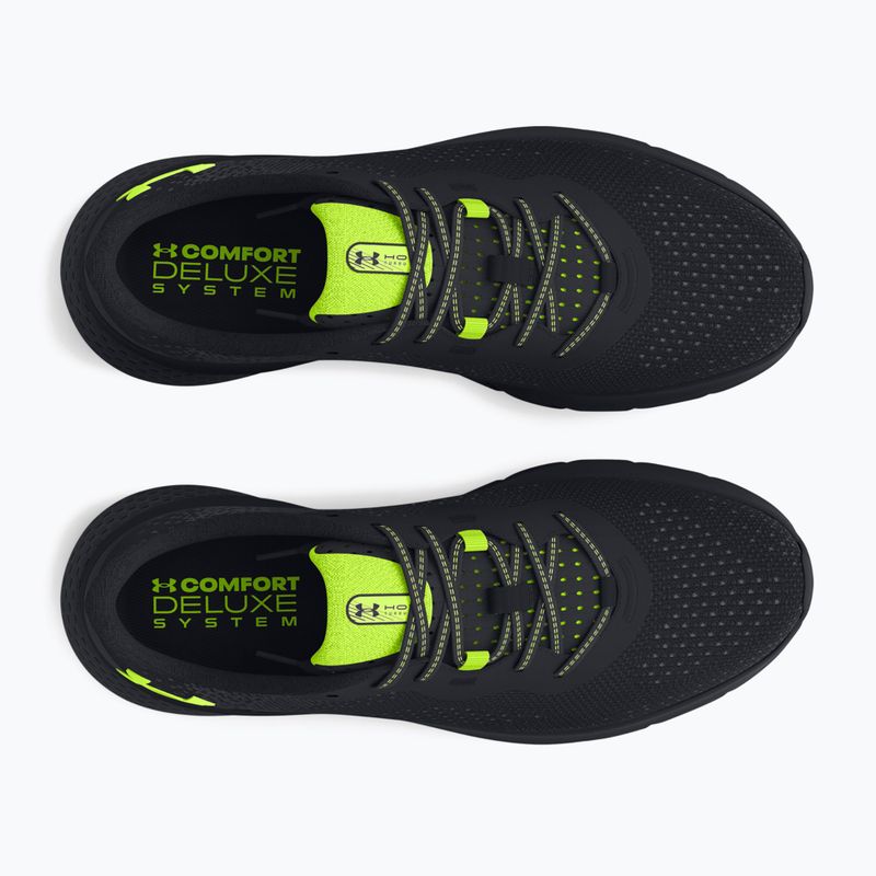 Under Armour Hovr Turbulence 2 men's running shoes black/black/high vis yellow 10