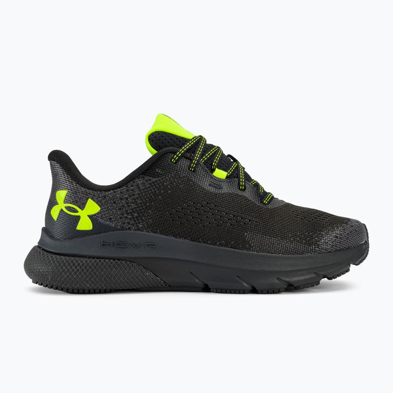 Under Armour Hovr Turbulence 2 men's running shoes black/black/high vis yellow 2