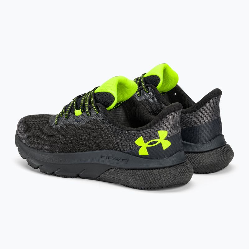 Under Armour Hovr Turbulence 2 men's running shoes black/black/high vis yellow 3