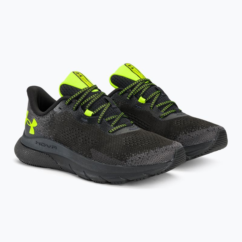Under Armour Hovr Turbulence 2 men's running shoes black/black/high vis yellow 4