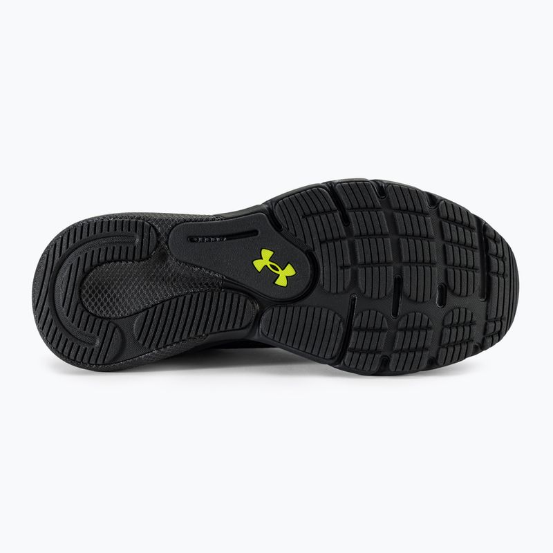Under Armour Hovr Turbulence 2 men's running shoes black/black/high vis yellow 5