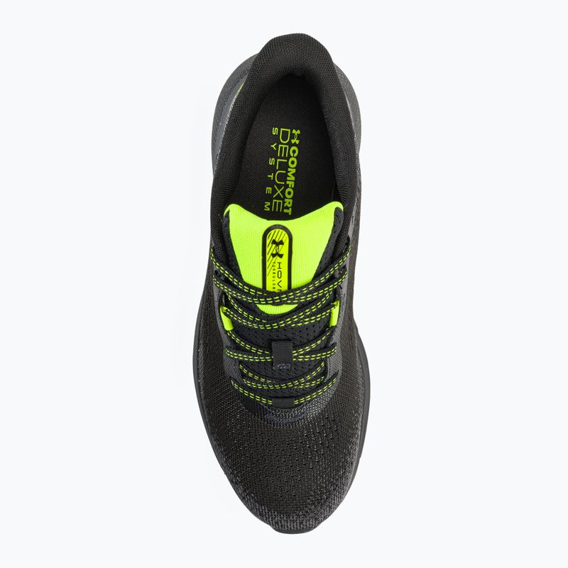 Under Armour Hovr Turbulence 2 men's running shoes black/black/high vis yellow 6
